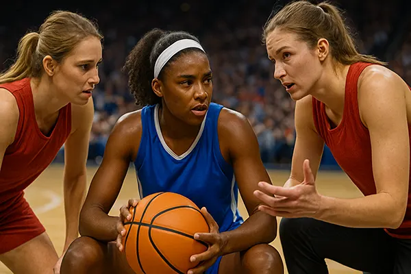Female basketball marketing