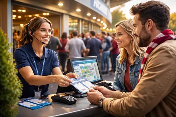 Matchday crowd entrance